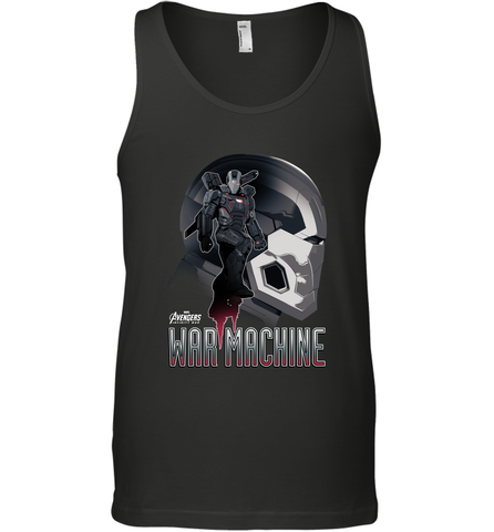Marvel Infinity War War Machine Head Profile Men's Tank Top Men's Tank Top / Black / XS Men's Tank Top - skytshirtshop