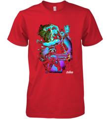 Marvel Infinity War Thor Rocket Groot Neon Men's Premium T-Shirt Men's Premium T-Shirt - skytshirtshop