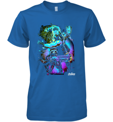 Marvel Infinity War Thor Rocket Groot Neon Men's Premium T-Shirt Men's Premium T-Shirt - skytshirtshop