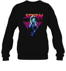 Marvel X Men Storm 80's Neon Retro Triangle Crewneck Sweatshirt