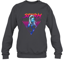 Marvel X Men Storm 80's Neon Retro Triangle Crewneck Sweatshirt Crewneck Sweatshirt - skytshirtshop