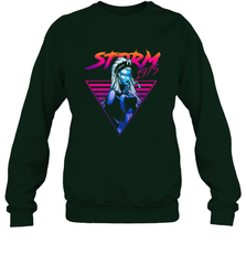Marvel X Men Storm 80's Neon Retro Triangle Crewneck Sweatshirt Crewneck Sweatshirt - skytshirtshop