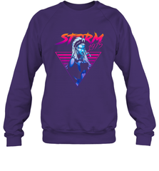 Marvel X Men Storm 80's Neon Retro Triangle Crewneck Sweatshirt Crewneck Sweatshirt - skytshirtshop
