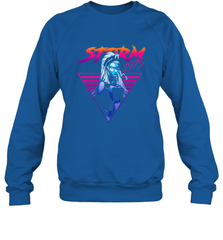 Marvel X Men Storm 80's Neon Retro Triangle Crewneck Sweatshirt Crewneck Sweatshirt - skytshirtshop