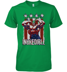 Marvel Hulk Incredible Stars and Stripes Men's Premium T-Shirt Men's Premium T-Shirt - skytshirtshop