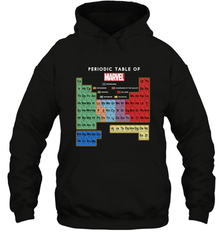 Marvel Ultimate Periodic Table Of Elements Hooded Sweatshirt Hooded Sweatshirt - skytshirtshop