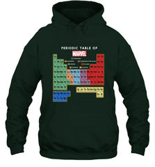 Marvel Ultimate Periodic Table Of Elements Hooded Sweatshirt Hooded Sweatshirt - skytshirtshop