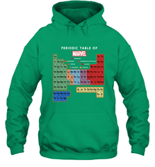 Marvel Ultimate Periodic Table Of Elements Hooded Sweatshirt Hooded Sweatshirt - skytshirtshop