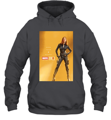 Marvel Studios 10 Years Black Widow Poster Hooded Sweatshirt Hooded Sweatshirt - skytshirtshop