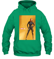 Marvel Studios 10 Years Black Widow Poster Hooded Sweatshirt Hooded Sweatshirt - skytshirtshop