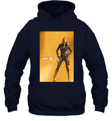 Marvel Studios 10 Years Black Widow Poster Hooded Sweatshirt Hooded Sweatshirt - skytshirtshop