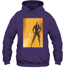 Marvel Studios 10 Years Black Widow Poster Hooded Sweatshirt Hooded Sweatshirt - skytshirtshop