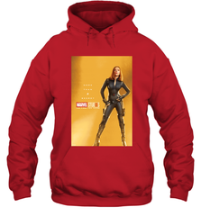Marvel Studios 10 Years Black Widow Poster Hooded Sweatshirt Hooded Sweatshirt - skytshirtshop