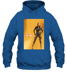 Marvel Studios 10 Years Black Widow Poster Hooded Sweatshirt Hooded Sweatshirt - skytshirtshop