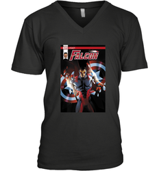 Marvel Falcon Take Flight Comic Cover Premium T Shirt Men's V-Neck