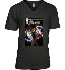 Marvel Falcon Take Flight Comic Cover Premium T Shirt Men's V-Neck Men's V-Neck - skytshirtshop