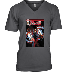 Marvel Falcon Take Flight Comic Cover Premium T Shirt Men's V-Neck Men's V-Neck - skytshirtshop