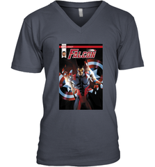 Marvel Falcon Take Flight Comic Cover Premium T Shirt Men's V-Neck Men's V-Neck - skytshirtshop