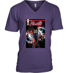 Marvel Falcon Take Flight Comic Cover Premium T Shirt Men's V-Neck Men's V-Neck - skytshirtshop
