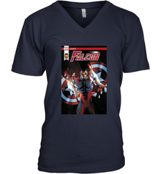 Marvel Falcon Take Flight Comic Cover Premium T Shirt Men's V-Neck
