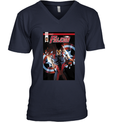 Marvel Falcon Take Flight Comic Cover Premium T Shirt Men's V-Neck Men's V-Neck - skytshirtshop