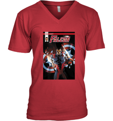 Marvel Falcon Take Flight Comic Cover Premium T Shirt Men's V-Neck Men's V-Neck - skytshirtshop
