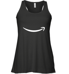 Smile Shirt  White Logo Women's Racerback Tank