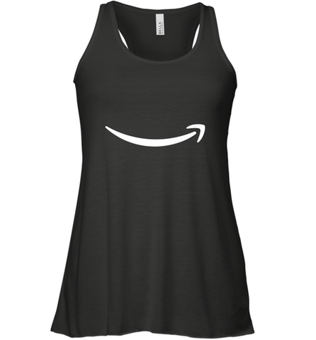 Smile Shirt  White Logo Women's Racerback Tank Women's Racerback Tank / Black / XS Women's Racerback Tank - skytshirtshop