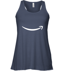 Smile Shirt  White Logo Women's Racerback Tank Women's Racerback Tank - skytshirtshop