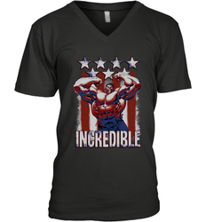 Marvel Hulk Incredible Stars and Stripes Men's V-Neck