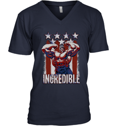 Marvel Hulk Incredible Stars and Stripes Men's V-Neck