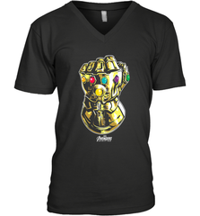 Marvel Avengers Infinity War Gauntlet Fist Men's V-Neck Men's V-Neck - skytshirtshop