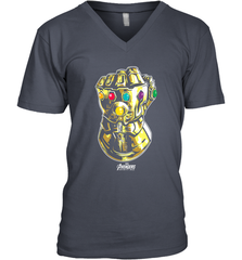 Marvel Avengers Infinity War Gauntlet Fist Men's V-Neck Men's V-Neck - skytshirtshop