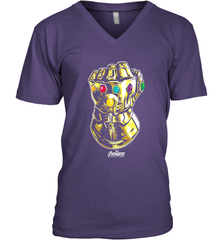 Marvel Avengers Infinity War Gauntlet Fist Men's V-Neck Men's V-Neck - skytshirtshop