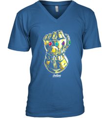 Marvel Avengers Infinity War Gauntlet Fist Men's V-Neck Men's V-Neck - skytshirtshop