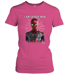 Marvel Infinity War I Am Spider Man Web Graphic Women's T-Shirt Women's T-Shirt - skytshirtshop