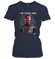 Marvel Infinity War I Am Spider Man Web Graphic Women's T-Shirt