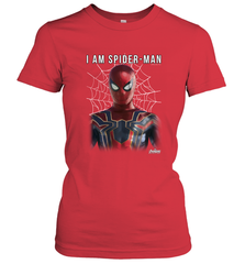 Marvel Infinity War I Am Spider Man Web Graphic Women's T-Shirt Women's T-Shirt - skytshirtshop
