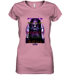 Marvel Infinity War Thanos Stones Manifest Women's V-Neck T-Shirt Women's V-Neck T-Shirt - skytshirtshop