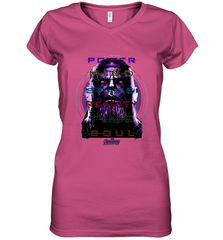 Marvel Infinity War Thanos Stones Manifest Women's V-Neck T-Shirt Women's V-Neck T-Shirt - skytshirtshop