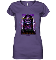 Marvel Infinity War Thanos Stones Manifest Women's V-Neck T-Shirt Women's V-Neck T-Shirt - skytshirtshop