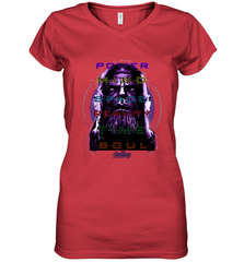 Marvel Infinity War Thanos Stones Manifest Women's V-Neck T-Shirt Women's V-Neck T-Shirt - skytshirtshop