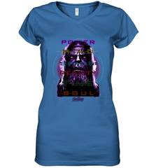 Marvel Infinity War Thanos Stones Manifest Women's V-Neck T-Shirt Women's V-Neck T-Shirt - skytshirtshop