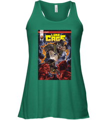 Marvel Luke Cage Power Man In Shining Armor Women's Racerback Tank Women's Racerback Tank - skytshirtshop