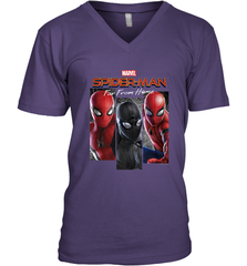 Marvel Spider Man Far From Home Suit Panel Logo Men's V-Neck Men's V-Neck - skytshirtshop