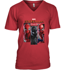 Marvel Spider Man Far From Home Suit Panel Logo Men's V-Neck Men's V-Neck - skytshirtshop