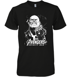Marvel Infinity War Thanos Unicolor Stamp Men's Premium T-Shirt
