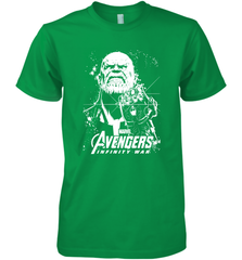 Marvel Infinity War Thanos Unicolor Stamp Men's Premium T-Shirt Men's Premium T-Shirt - skytshirtshop