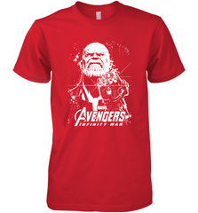 Marvel Infinity War Thanos Unicolor Stamp Men's Premium T-Shirt Men's Premium T-Shirt - skytshirtshop