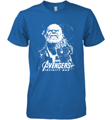 Marvel Infinity War Thanos Unicolor Stamp Men's Premium T-Shirt Men's Premium T-Shirt - skytshirtshop